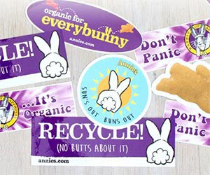 Free Annie's Homegrown “Recycle” And More Stickers
