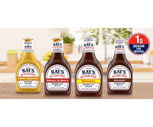 Free Bottle Sauce From Ray's No Sugar Added
