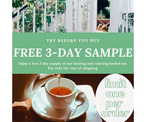 Free 3-Day Herbal Tea Sample Pack From PrayBiotics
