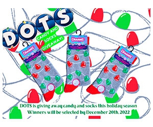 Free Holiday Socks From Dots
