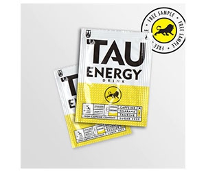 Free Tau Energy Drink Sample
