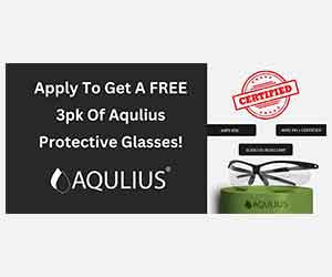 Free 3pk Of Aqulius Safety Glasses
