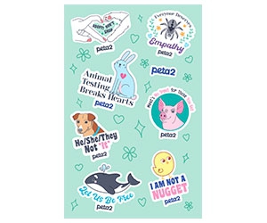 Free Animal Stickers From Peta
