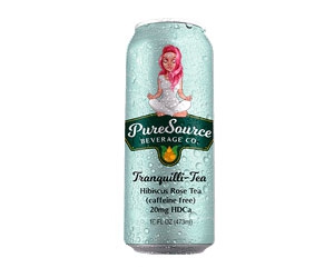 Free PureSource Hibiscus Rose Tea Can
