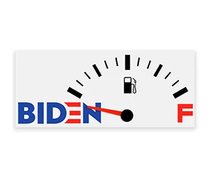 Free Biden Empty Gas Tank Sticker
