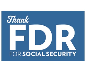 Free "Thank FDR for Social Security" Sticker 

