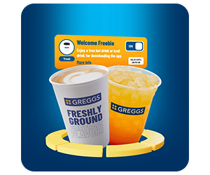 Free Greggs Drink + Birthday Sweet Treat