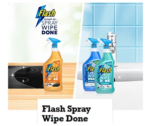 Free Flash ‘Spray Wipe Done’ Cleaner – Apply to Product Test!
