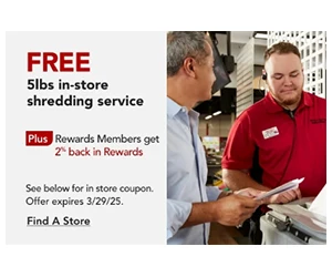 Free Document Shredding at Office Depot – Up to 5 lbs!