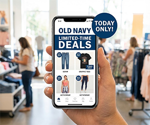 Old Navy Limited Time Deals: 50-60% Off Deals, Extra 15% Off $75 & More