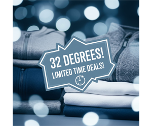 32 Degrees Deals: 85% Off Cyber Monday Preview, $10 Outerwear & More