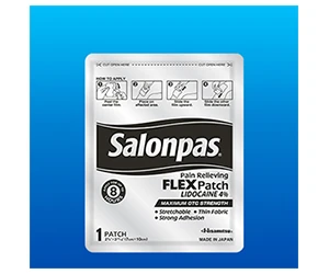 Free Salonpas Lidocaine FLEX Patch Sample
