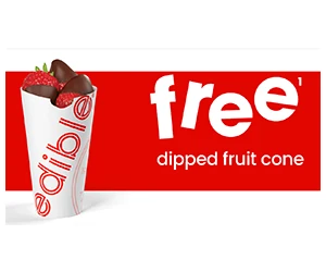 Free Chocolate Dipped Fruit Cone from Edible Arrangements