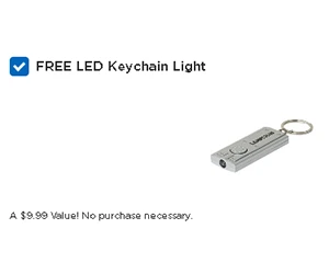 Free LED Keychain Light at Lamps Plus