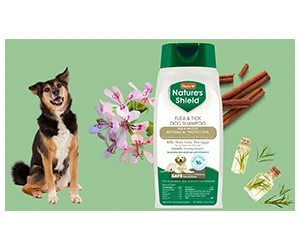 Free Hartz Nature's Shield Flea & Tick Dog Shampoo Sample!
