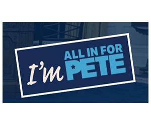 Free "I'm All In For Pete" Sticker - Show Your Support
