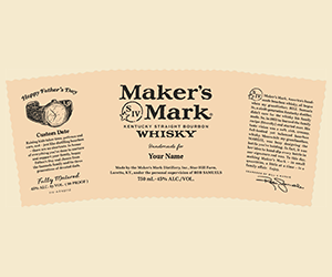 Free Customized Maker’s Mark Father’s Day Label – Personalize a Gift He’ll Love
