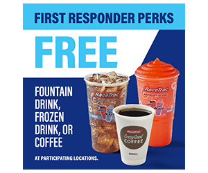 Free Daily Drink for First Responders at RaceTrac – Coffee, Fountain, or Frozen