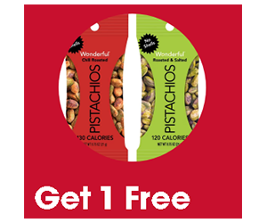 Free .75 oz Bag of Wonderful Pistachios at Giant Eagle – Load the Coupon
