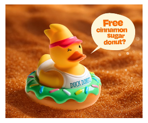Free Cinnamon Sugar Donut at Duck Donuts – Celebrate National Donut Day