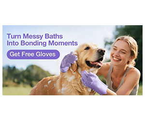 Free Pet Bathing Glove from Delomo Delomo – Celebrate the Launch