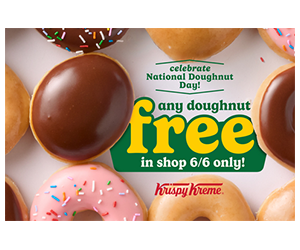 Free Doughnut of Your Choice at Krispy Kreme – National Doughnut Day