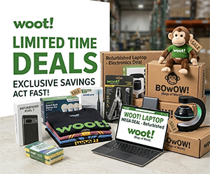 Extra 20% Off PC Components, Lenovo ThinkPads, Ray-Ban Sunglasses & More: Woot! Deals Right Now