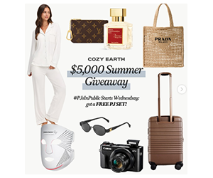 Free Cozy Earth PJs - Plus a Chance to Win a Luxury Prize Pack
