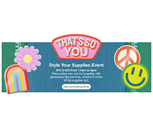 Free That's So You Style Your Supplies Event at Target