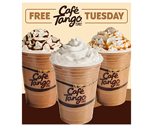 Free 16oz Café Tango Every Tuesday in August