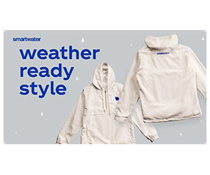 Win a smartwater Rain Pullover - Stylish and Weather-Ready