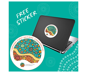 Free Sticker to Support First Nations’ Communities - Community First Development
