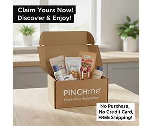 Free Deluxe Sample Box from PINCHme - Claim Yours Now!