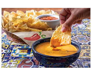 Free Southwestern Queso & Chips - Your Snack’s on the House!
