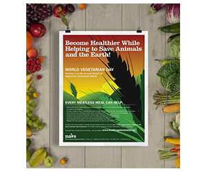 Free Vegetarian Awareness Poster - Spread the Message in Your Community!

