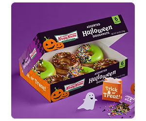 Free Trick or Treat! Donut - Grab a Spooky Sweet Treat at Krispy Kreme!