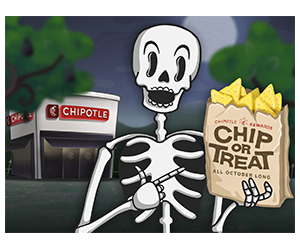 Free Chip-or-Treat Rewards - Celebrate October with Chipotle!
