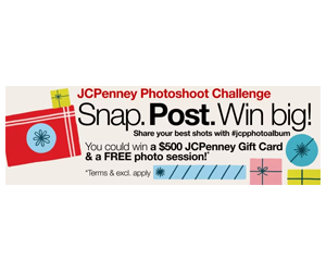 Win a $500 JCPenney Gift Card in the Photoshoot Challenge
