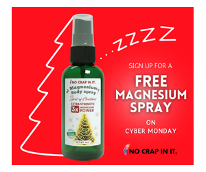 Free Magnesium Spray This Cyber Monday