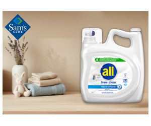 Free all® free clear Liquid Fabric Softener and Dryer Sheets