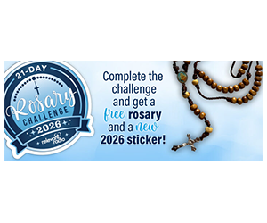 Free Rosary + 2026 Sticker with the 21-Day Rosary Challenge