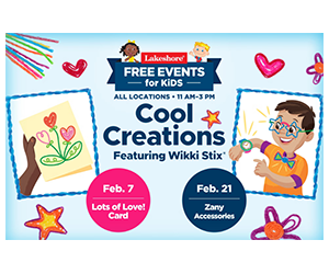 Free Kids Craft Events at Lakeshore