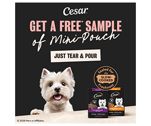 Free CESAR® Dog Food Mini-Pouch Sample