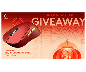Win A Logitech PRO X Superlight 2 DEX Gaming Mouse.