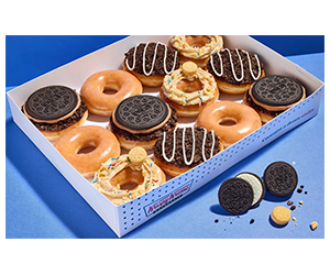 Free OREO Cookie Collection Donut With Any Purchase At Krispy Kreme