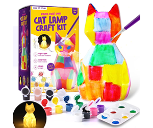 Paint Your Own Cat Lamp Kit at Walmart for $18.98 - Save $10.01