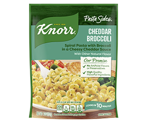 Knorr Pasta Sides Cheddar Broccoli Fusilli at Walmart for $1.00 - Save $2.19