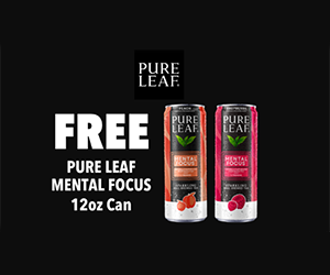 Free Pure Leaf Mental Focus 12 oz Can