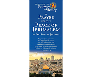 Free Prayer for the Peace of Jerusalem Bookmark