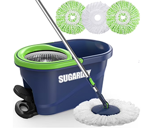 SUGARDAY Spin Mop and Bucket Set at Walmart for $31.59 - Save $22.39